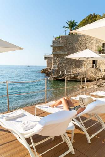 Cap Estel Beach Sun Loungers Seafront Hotel Côte d'Azur