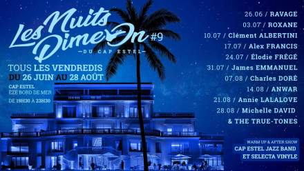 Cap Estel les nuits dime on - concerts dj