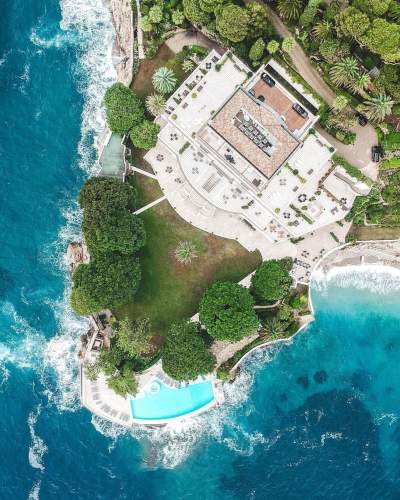 Cap Estel Hotel Plan zénithal · Hôtel Restaurant Côte d'Azur